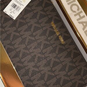 Michael Kors Brown Logo Wallet